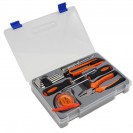 12-piece transparent household tool box set